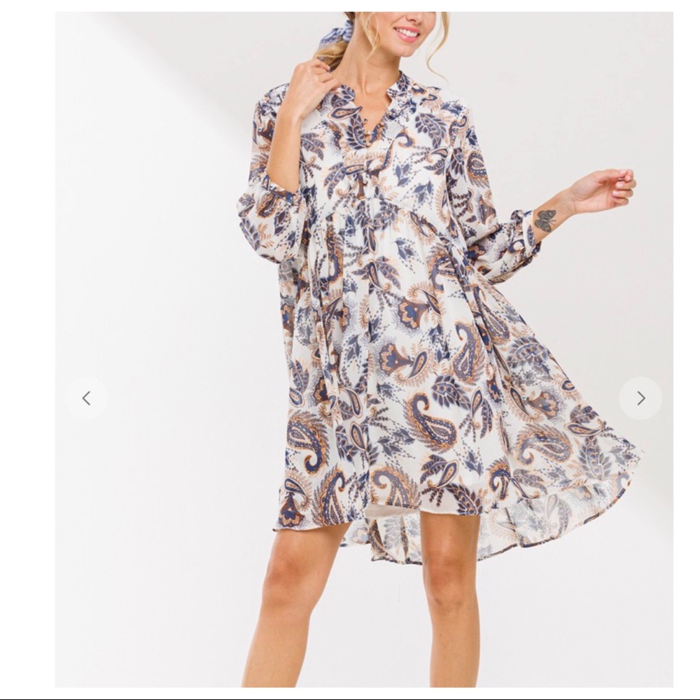 34 Boho Chic Geometric Pattern Tiered Dress
